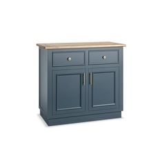 RICHMOND SOLID OAK AND PAINTED SMALL SIDEBOARD - ITEM NO. RMD003-BLU - RRP £450