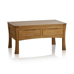 ORRICK RUSTIC SOLID OAK 4 DRAWER COFFEE TABLE - ITEM NO. RVE034 - RRP £320