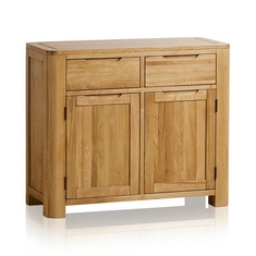 ROMSEY NATURAL SOLID OAK SMALL SIDEBOARD - ITEM NO. RMS022 - RRP £500