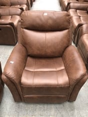 MONTE POWER RECLINER ARMCHAIR IN FAUX SUEDE PINECONE - RRP £399