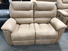 2 SEATER RECLINER SOFA IN CREAM FABRIC