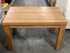 CONTEMPORARY CHUNKY 4FT OAK DINING TABLE - MODEL NO. QBPL1200 - RRP £769.99 (KERBSIDE PALLET DELIVERY)