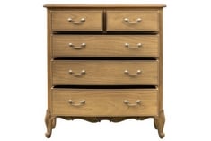 CHIC 5 DRAWER CHEST IN WEATHERED OAK - RRP £1499