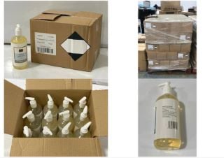 PALLET OF APPROX 85 X GRAB AND GO ANTIBACTERIAL HAND GEL SOLENT 12 X 500ML (KERBSIDE PALLET DELIVERY)