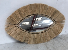 4 X STONE THE CROWS SMALL OVAL GRASSES MIRROR - - TOTAL RRP £320