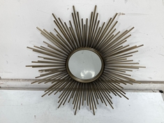 LA REDOUTE SOLEDAD SUN MIRROR 80CM DIAMETER IN BRASS - ITEM NO. GCK433 - RRP £210