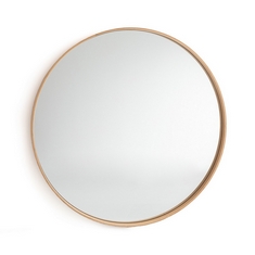 LA REDOUTE ALARIA 120CM DIAMETER ROUND OAK MIRROR - ITEM NO. GJL955 - RRP £290