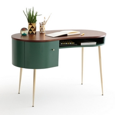 LA REDOUTE TOPIM VINTAGE DESK IN GREEN / WALNUT - ITEM NO. GDI240 - RRP £625