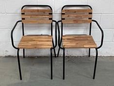 LA REDOUTE WOODEN / METAL GARDEN CHAIR - ITEM NO. GEP235