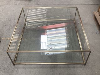 LA REDOUTE SYBIL SQUARE TEMPERED GLASS SQUARE COFFEE TABLE - ITEM NO. GBI840 - RRP £ 599