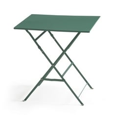 LA REDOUTE INTERIEURS OZEVAN SQUARE FOLDING METAL TABLE - RRP £135