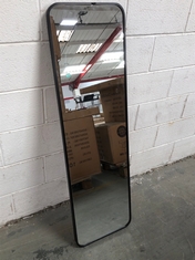 JOHN LEWIS CHEVAL MIRROR IN BLACK ALUMINIUM