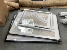 4 X ASSORTED JOHN LEWIS PICTURE FRAMES TO INCLUDE WHITE FRAME APPROX SIZE 16.5X23INCHES