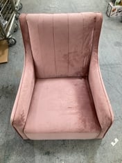 PINK FABRIC CHAIR TO INCLUDE IBIZA BISTRO SET IN GREY