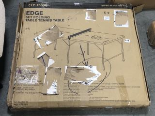 HY-PRO EDGE FOLDING TABLE TENNIS TABLE 5'