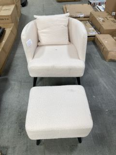 JAMIE ACCENT CHAIR AND FOOTSTOOL