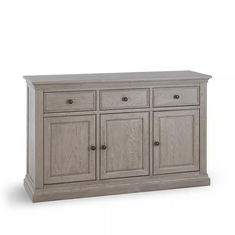 BURLEIGH LIGHT GREY LARGE SIDEBOARD - SOLID HARDWOOD RRP- £749.99