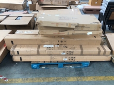 PALLET OF ASSORTED JOHN LEWIS FURNITURE PARTS TO INCLUDE JOHN LEWIS LOUIS OAK HIGH END SLEIGH BED 135CM (PART) (KERBSIDE PALLET DELIVERY)