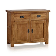 ORIGINAL RUSTIC SOLID OAK SMALL SIDEBOARD RRP- £449.99