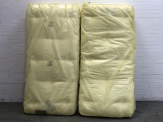 2 X WAITROSE WOOL COLLECTION NO.4 POCKET SPRING MATTRESSES - SIZE SINGLE