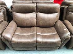 MONTE 2 SEATER POWER RECLINER IN FAUX SUEDE PINECONE - RRP £699