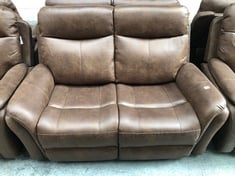 MONTE 2 SEATER POWER RECLINER IN FAUX SUEDE PINECONE - RRP £699