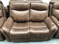 MONTE 2 SEATER POWER RECLINER IN FAUX SUEDE PINECONE - RRP £699