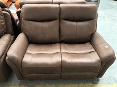 MONTE 2 SEATER POWER RECLINER IN FAUX SUEDE PINECONE - RRP £699