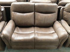 MONTE 2 SEATER POWER RECLINER IN FAUX SUEDE PINECONE - RRP £699