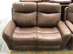 MONTE 2 SEATER POWER RECLINER IN FAUX SUEDE PINECONE - RRP £699