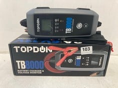 TOPDON TB8000 BATTERY CHARGER AND VOLTAGE MONITOR