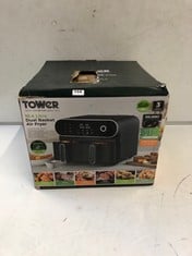 TOWER 10.4L DUAL BASKET AIR FRYER - GRAPHITE - RRP £180