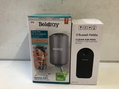 RUSSELL HOBBS CLEAN AIR MINI AIR PURIFIER - BLACK TO INCLUDE BELDRAY ROUND HEATED CLOTHES DRYER