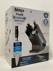 NINJA FOODI STAYSHARP KNIFE BLOCK WITH INTEGRATED SHARPENER 6-PIECE SET - RRP £180