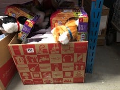 BOX OF ASSORTED KIDS TOYS TO INCLUDE PITTER PATTER PETS - PRETTY LITTLE KITTY 3+