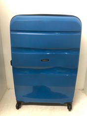 AMERICAN TOURISTER LARGE HARD SHELL - DARK BLUE AND SAMSONITE NAVY 4 WHEEL TRAVEL CASE