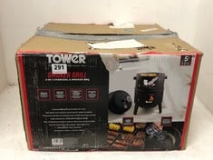 TOWER SMOKER GRILL 2-IN-1 CHARCOAL & SMOKER BBQ RRP- Ã‚Â£100