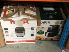 TOWER 1.5L AIR FRYER IN BLACK TO INCLUDE TEFAL BREAD MAKER - SILVER/BLACK