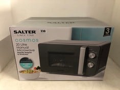 SALTER COSMOS 20L MANUAL MICROWAVE - BLACK