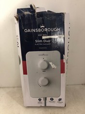 GAINSBOROUGH SLIM DUO ELECTRIC SHOWER - POLAR WHITE