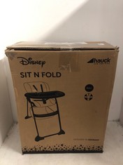 HAUCK DISNEY BABY SIT N FOLD HIGHCHAIR - MICKEY MOUSE GREY