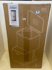 JOSEPH JOSEPH TOTEM MAX 60L WASTE SEPARATION & RECYCLING UNIT - STAINLESS STEEL - RRP £229