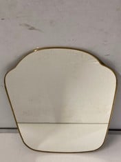 4 X LA REDOUTE UYOVA 40 X 50CM BRASS MIRROR - TOTAL RRP £240