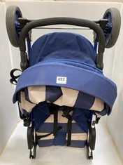 MY BABIIE BILLIE FAIERS MB30 BLUE STRIPES PUSHCHAIR