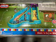 2 X LITTLE TIKES SLAM 'N CURVE SLIDE - MULTI