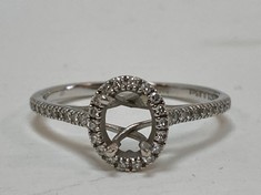 CREATED BRILLIANCE 9CT WHITE GOLD RING