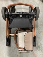 MY BABIIE DANI DYER MB250 ROSE GOLD GIRAFFE TRAVEL SYSTEM STROLLER