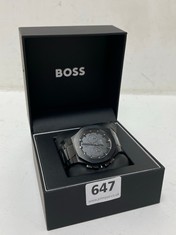 BOSS MEN'S TAPER BLACK IP BRACELET WATCH - RRP £399