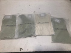 4 X ASSORTED ITEMS TO INCLUDE SOFINALACTIVE CROSS OVER LEGGING OLIVE - SIZE M