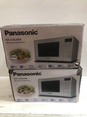 2 X PANASONIC 20L 800W MICROWAVE OVEN SILVER NN-E28JMM